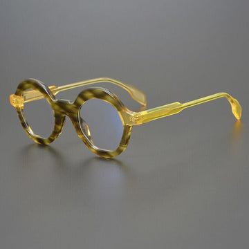 Tenika Vintage Acetate Round Glasses Frame
